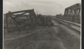 Most przez rzekę Liwiec na km. 113,4. 17 maja 1946 r.